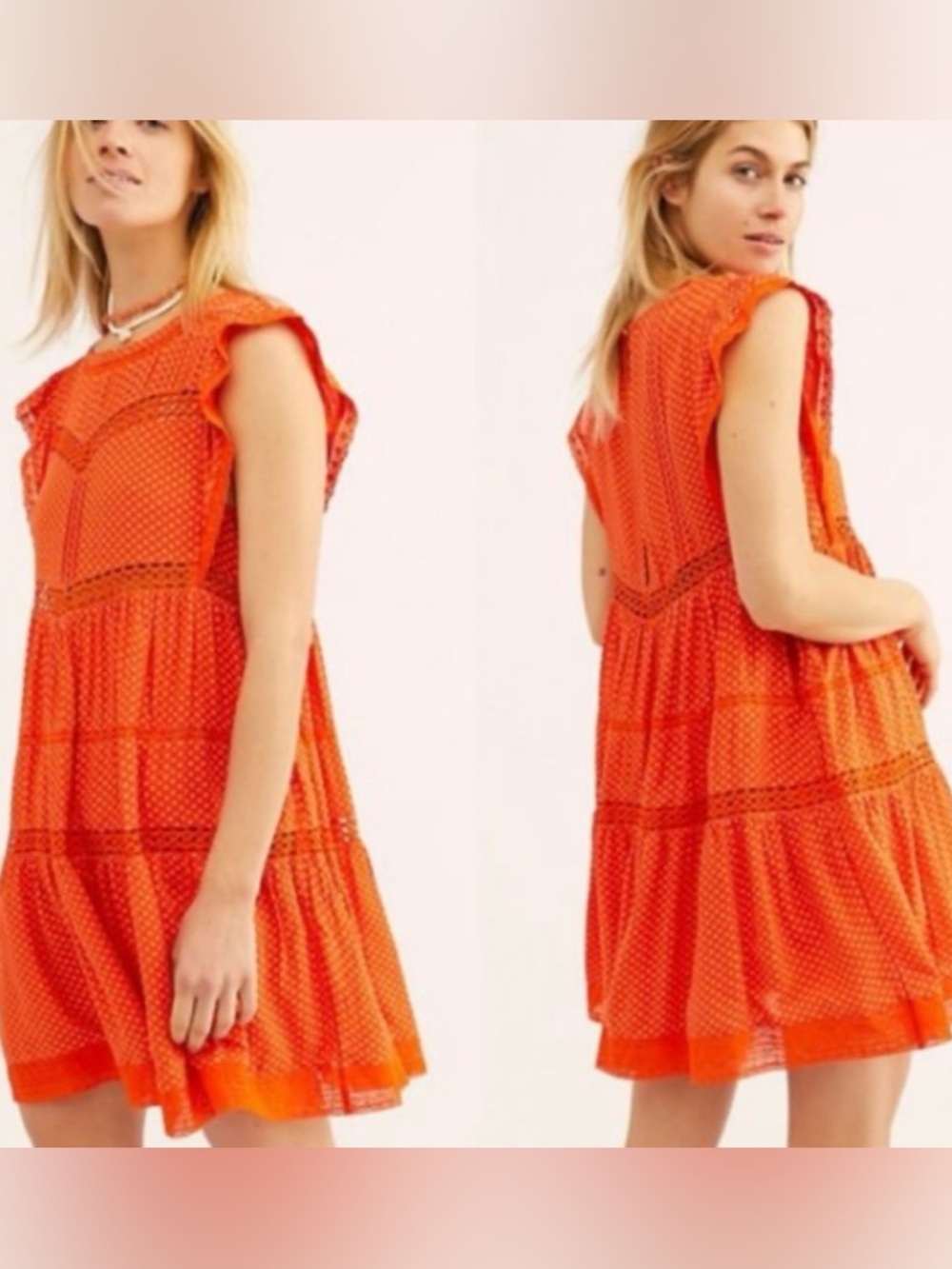 Free People Retro Kitty Mini Babydoll Dress